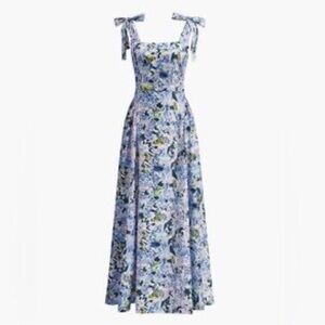 Commense Blue Floral Maxi Dress size medium